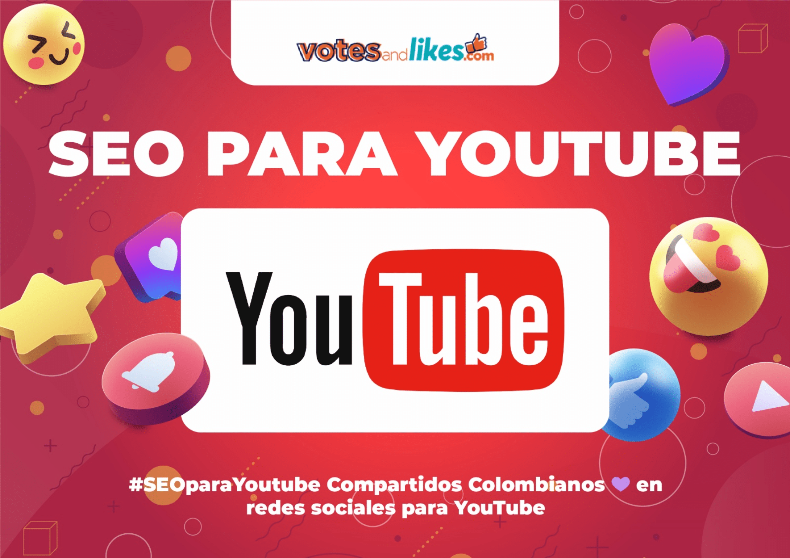 #SEOparaYoutube Compartidos Colombianos 💜 en redes sociales para YouTube