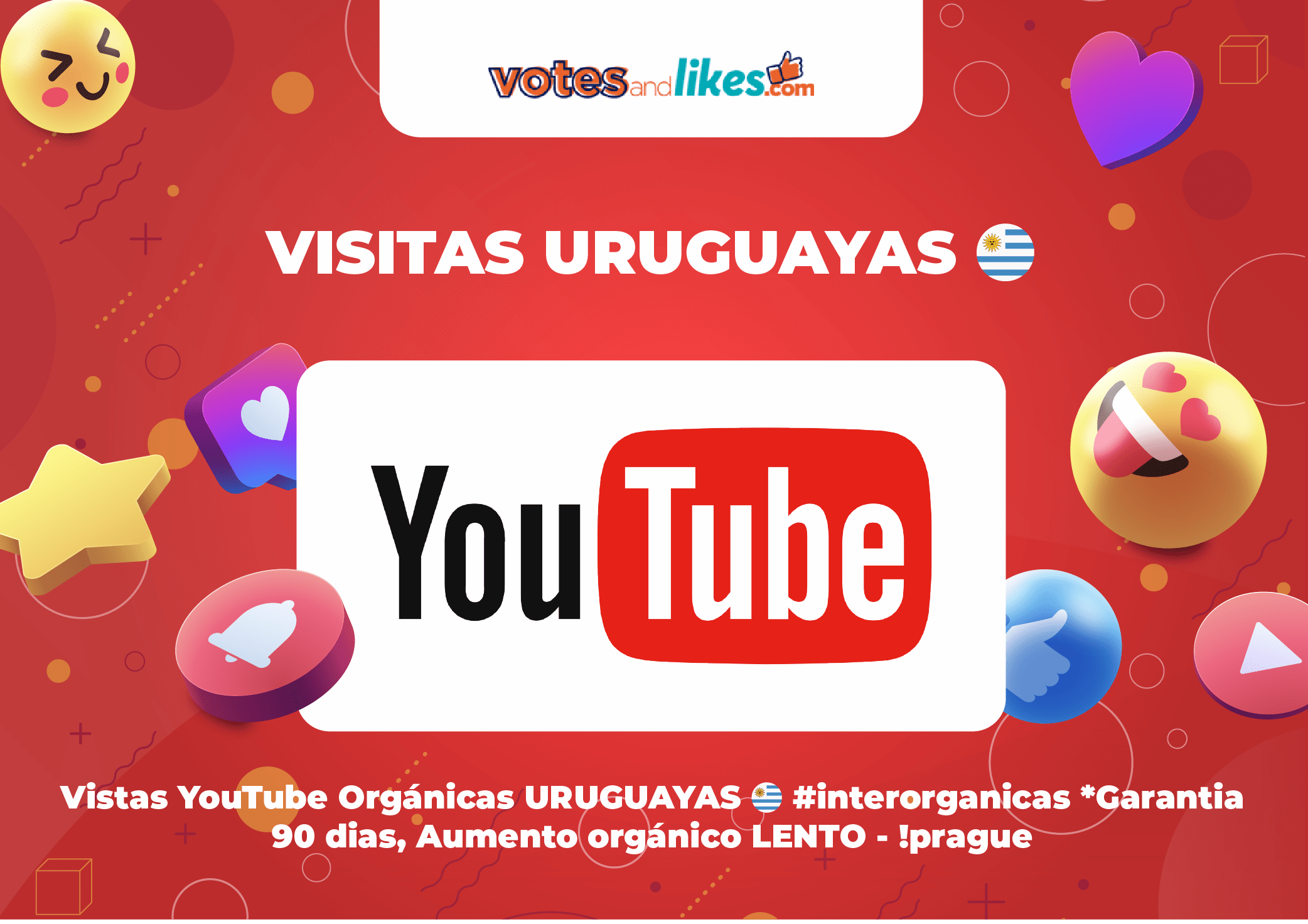 Vistas YouTube Orgánicas URUGUAYAS 🇺🇾 #interorganicas *Garantia 90 dias, Aumento orgánico LENTO - !prague