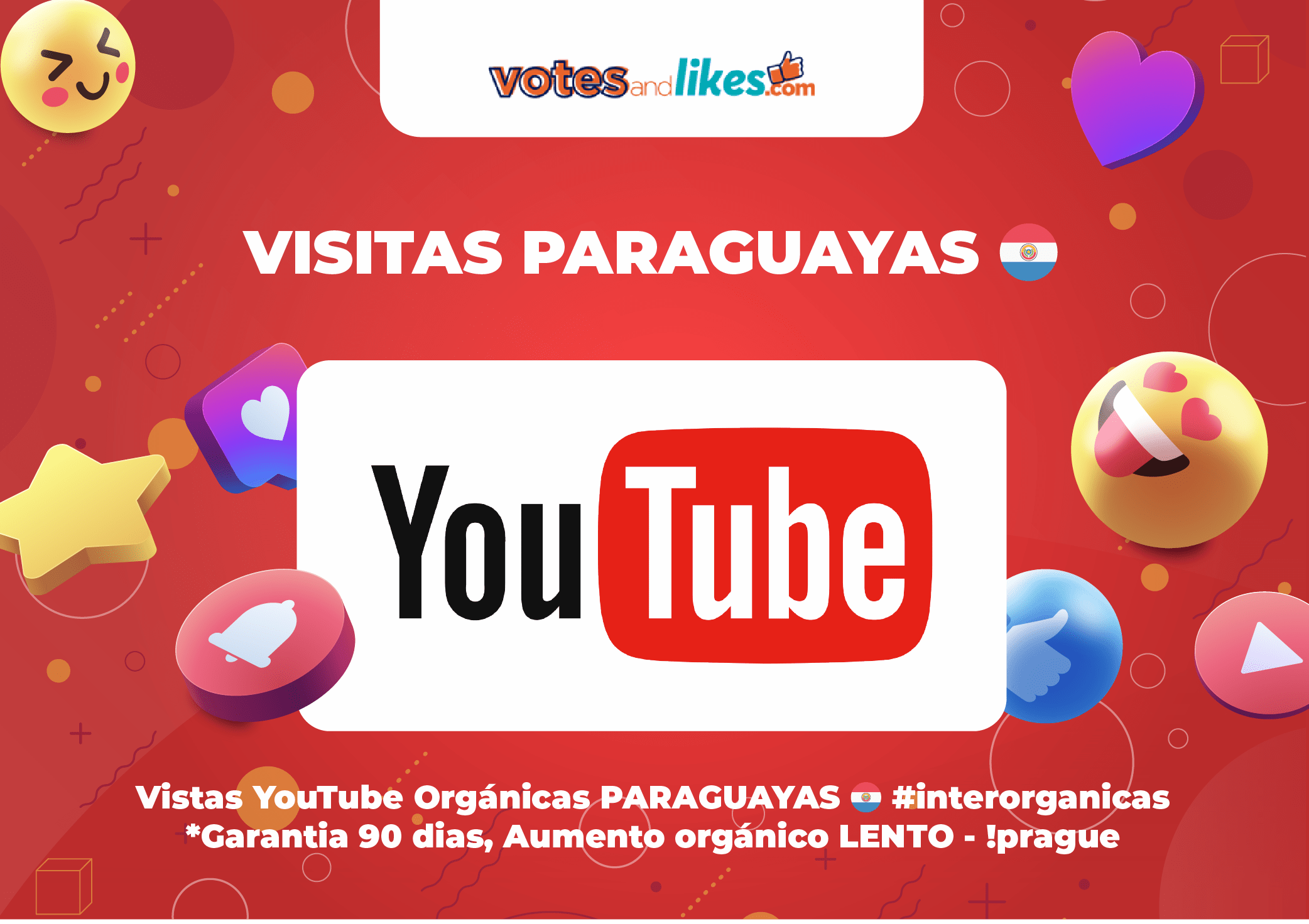 Vistas YouTube Orgánicas PARAGUAYAS 🇵🇾 #interorganicas *Garantia 90 dias, Aumento orgánico LENTO - !prague