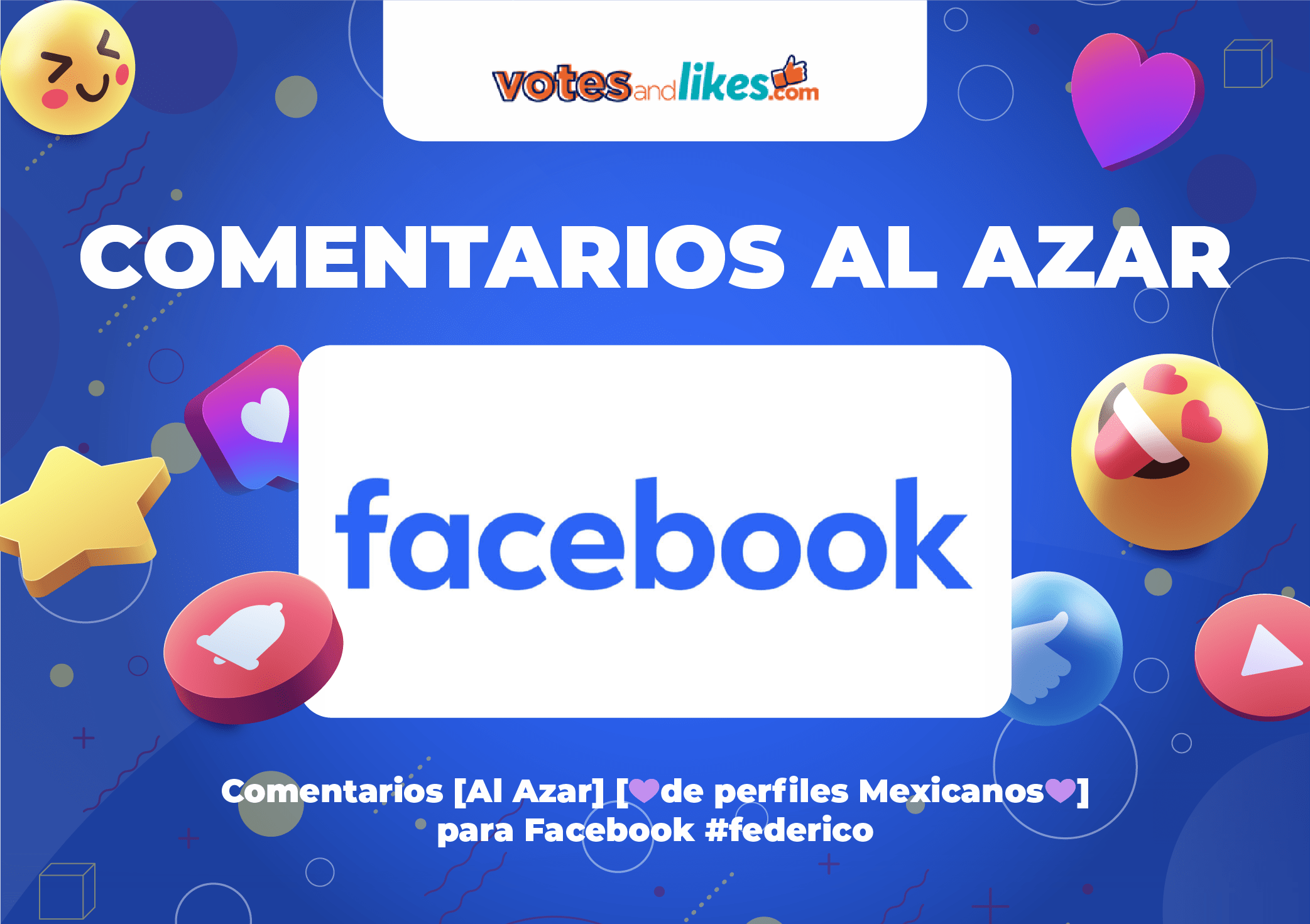 Comentarios [Al Azar] [💜de perfiles Mexicanos💜] para Facebook #federico