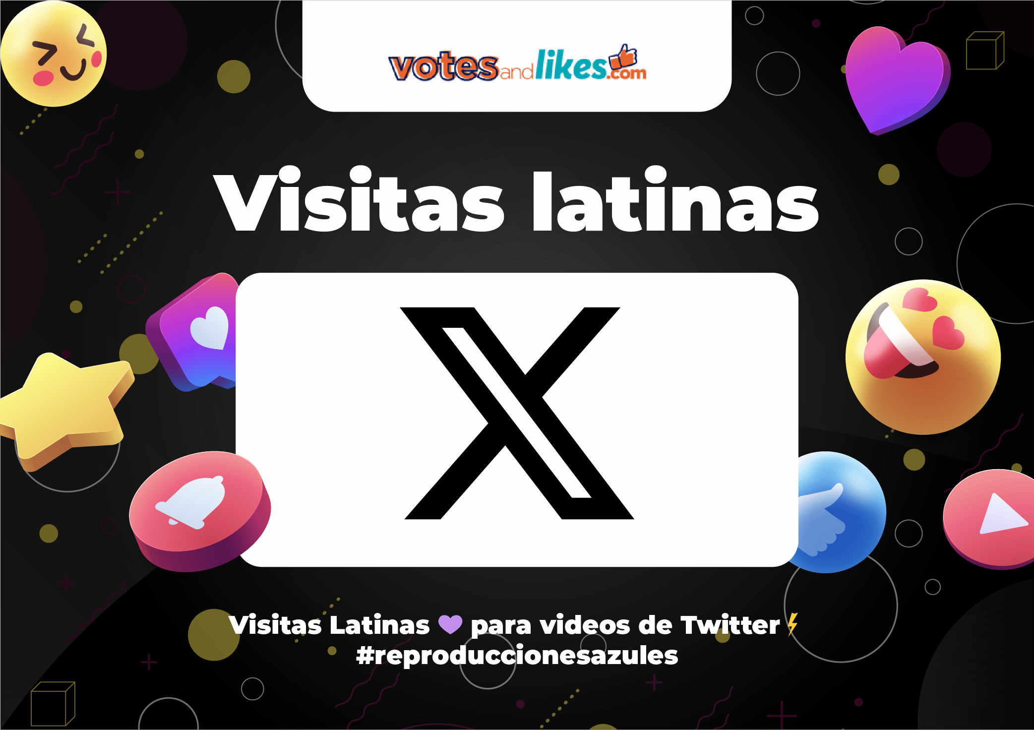 Visitas Latinas 💜 para videos de Twitter⚡️ #reproduccionesazules