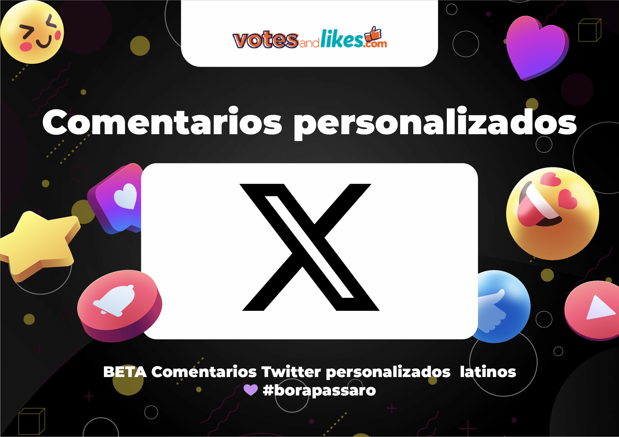 BETA Comentarios Twitter personalizados latinos 💜 #borapassaro