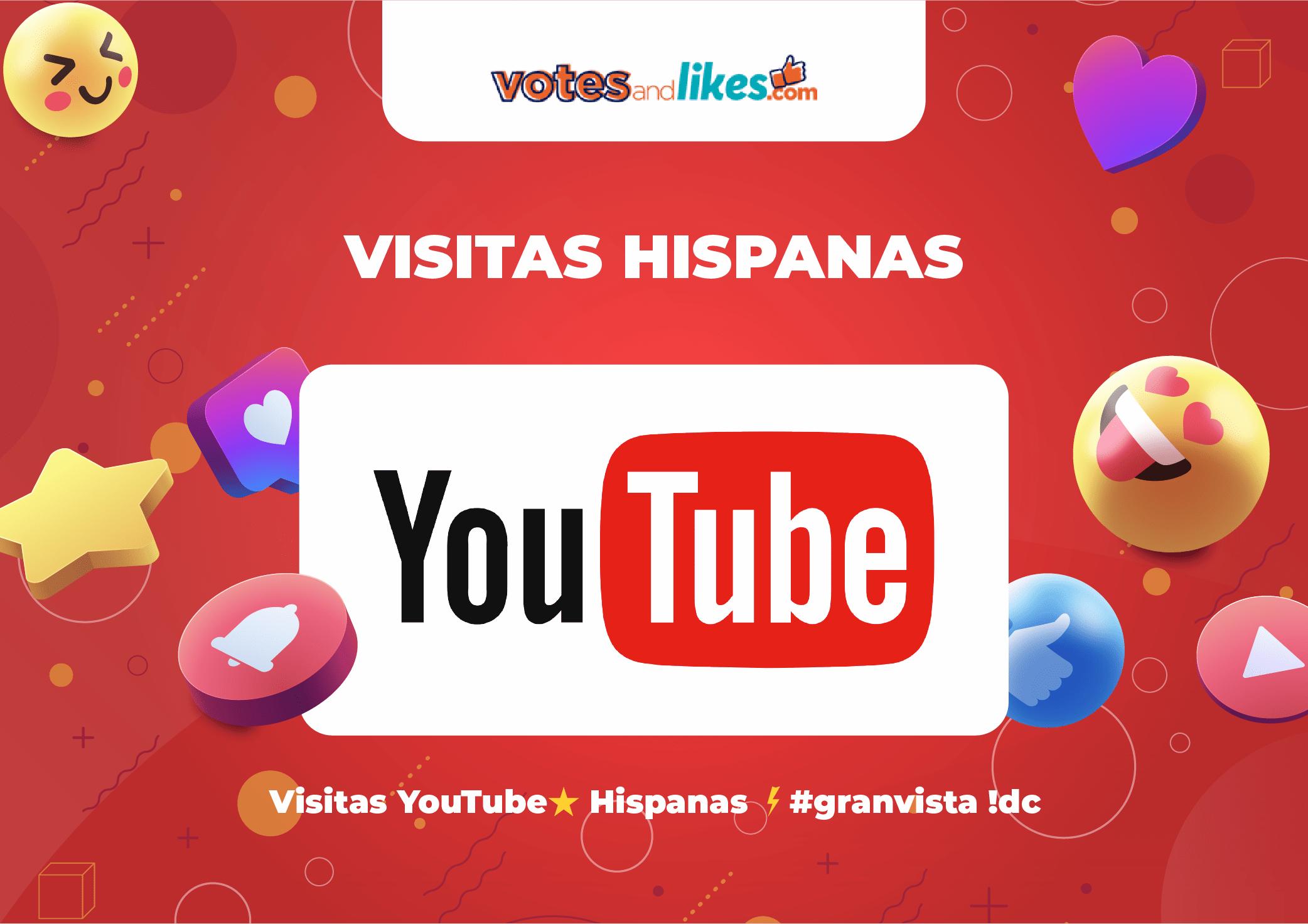 Visitas YouTube⭐ Hispanas ⚡#granvista !dc