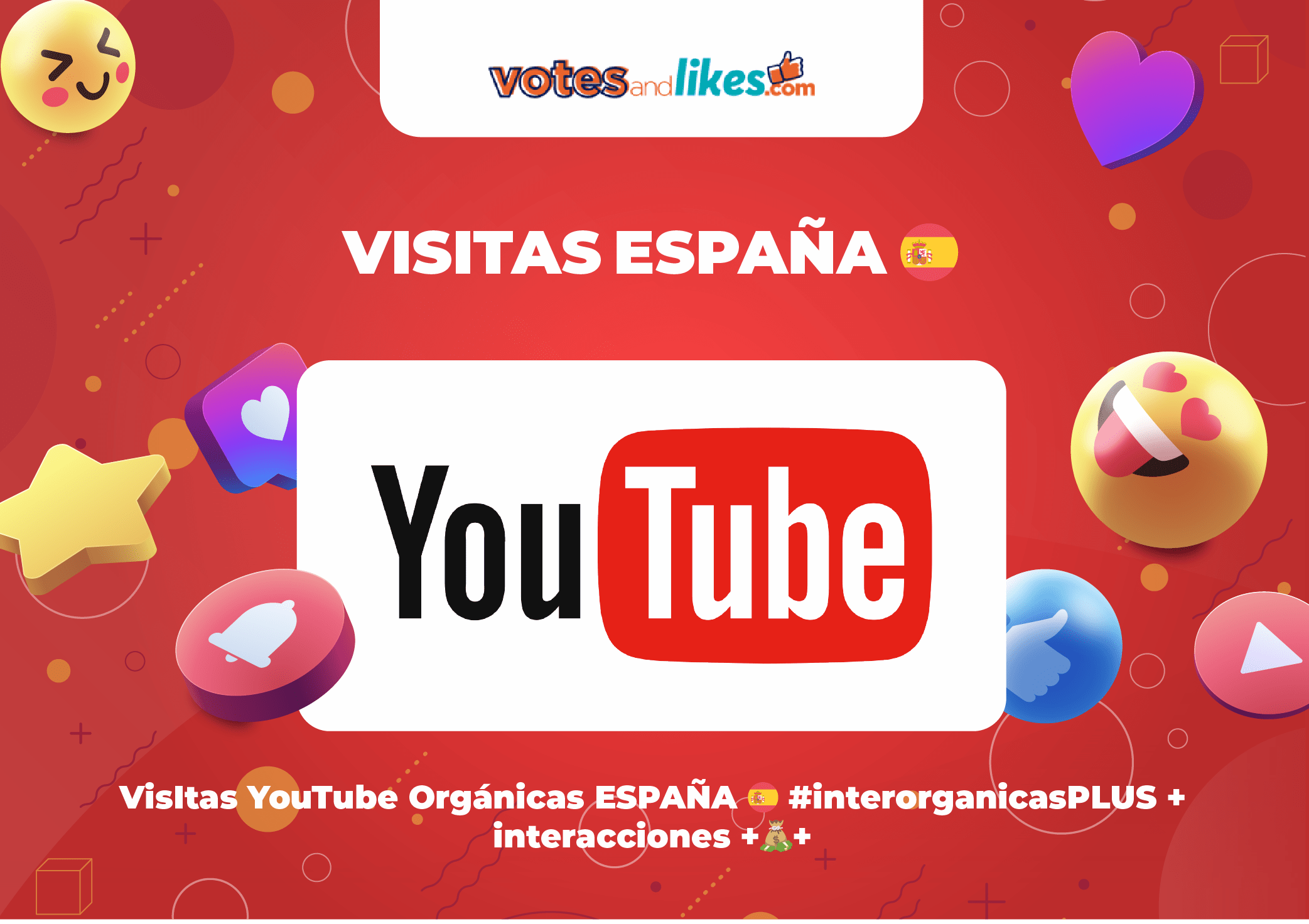 VisItas YouTube Orgánicas ESPAÑA 🇪🇸 #interorganicasPLUS + interacciones +💰+