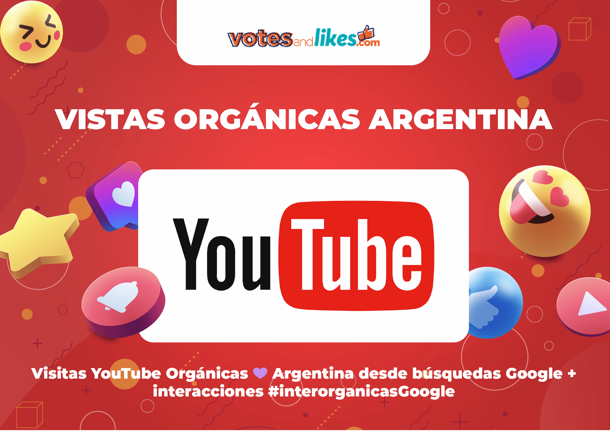 Visitas YouTube Orgánicas 💜 Argentina desde búsquedas Google + interacciones #interorganicasGoogle