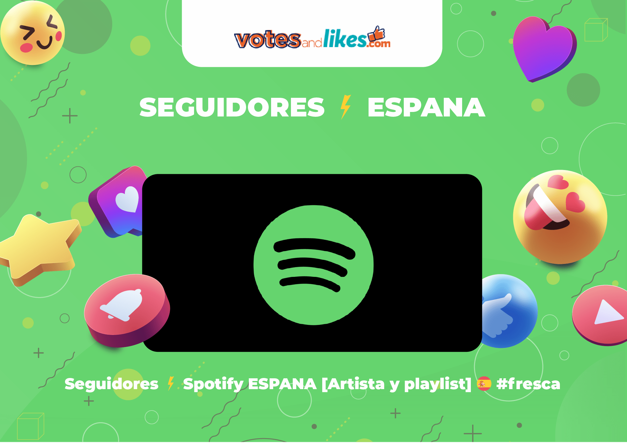 Seguidores ⚡ Spotify ESPANA [Artista y playlist] 🇪🇸 #fresca