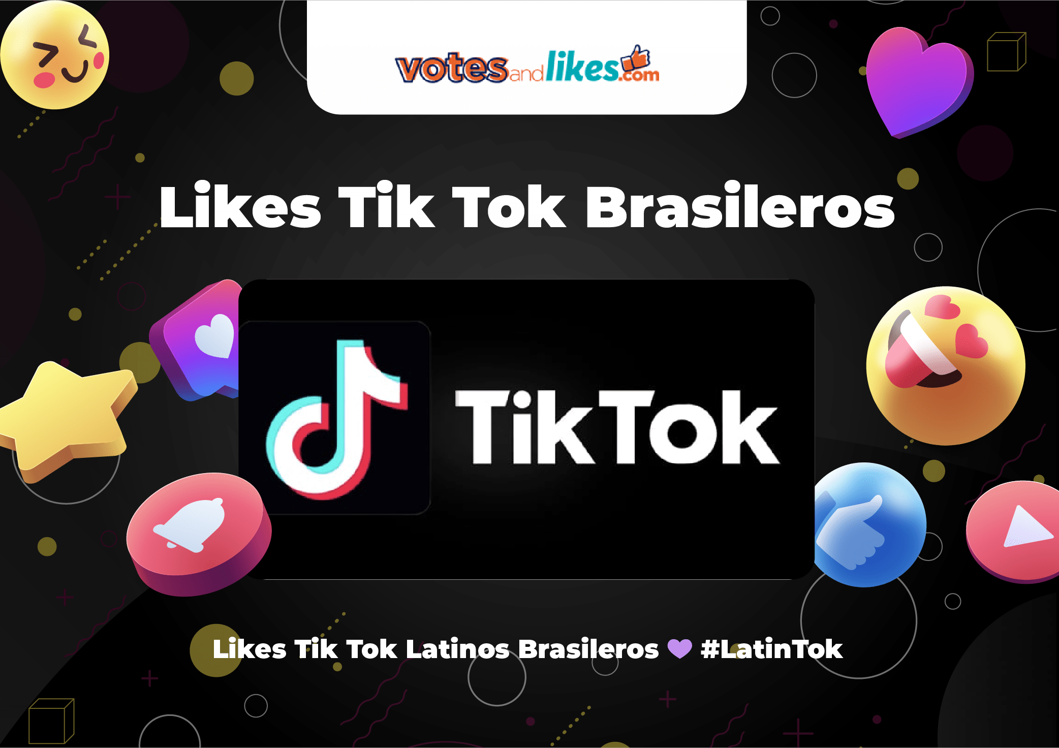 Likes Tik Tok Latinos Brasileros 💜 #LatinTok