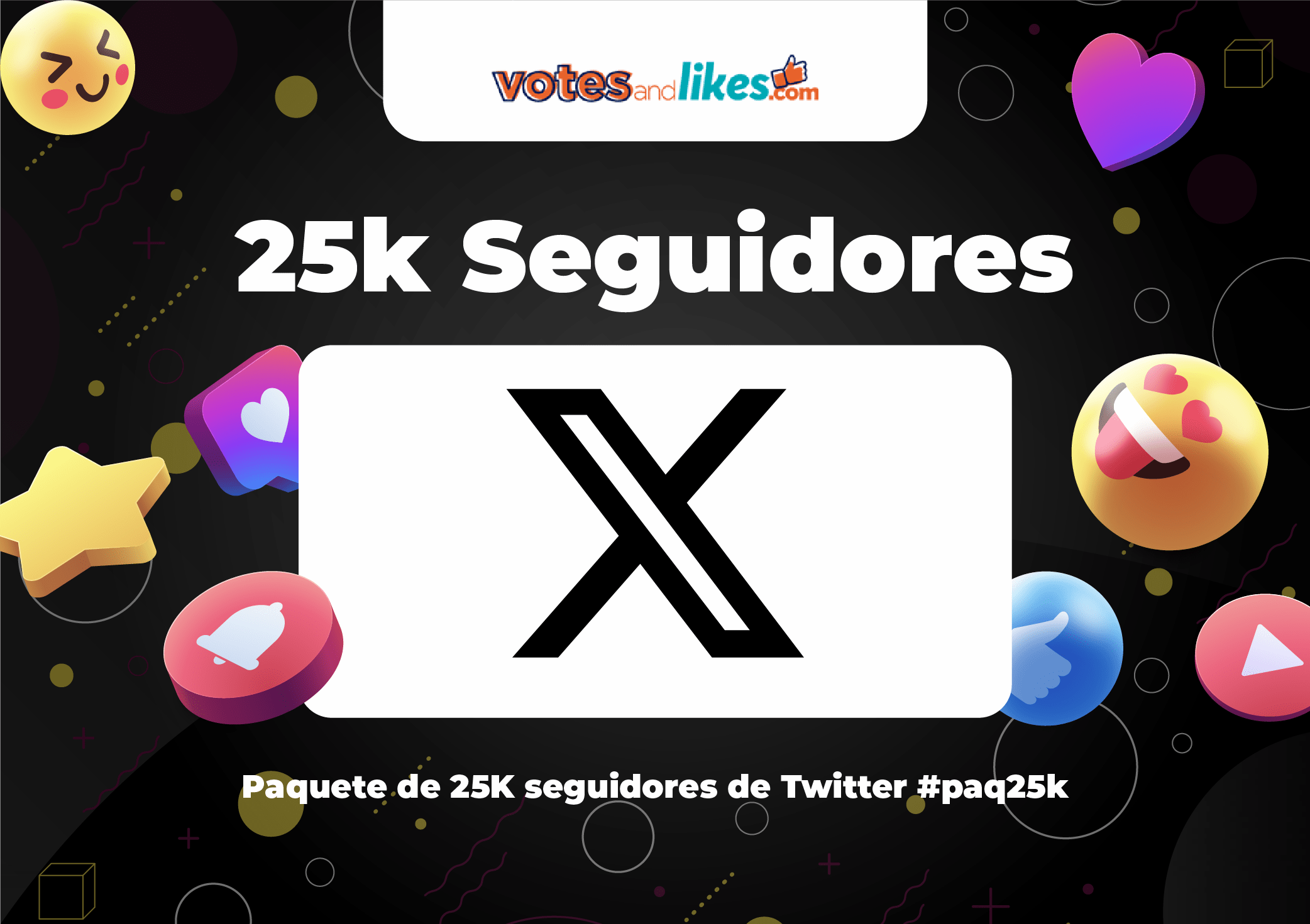 Paquete de 25K seguidores de Twitter #paq25k