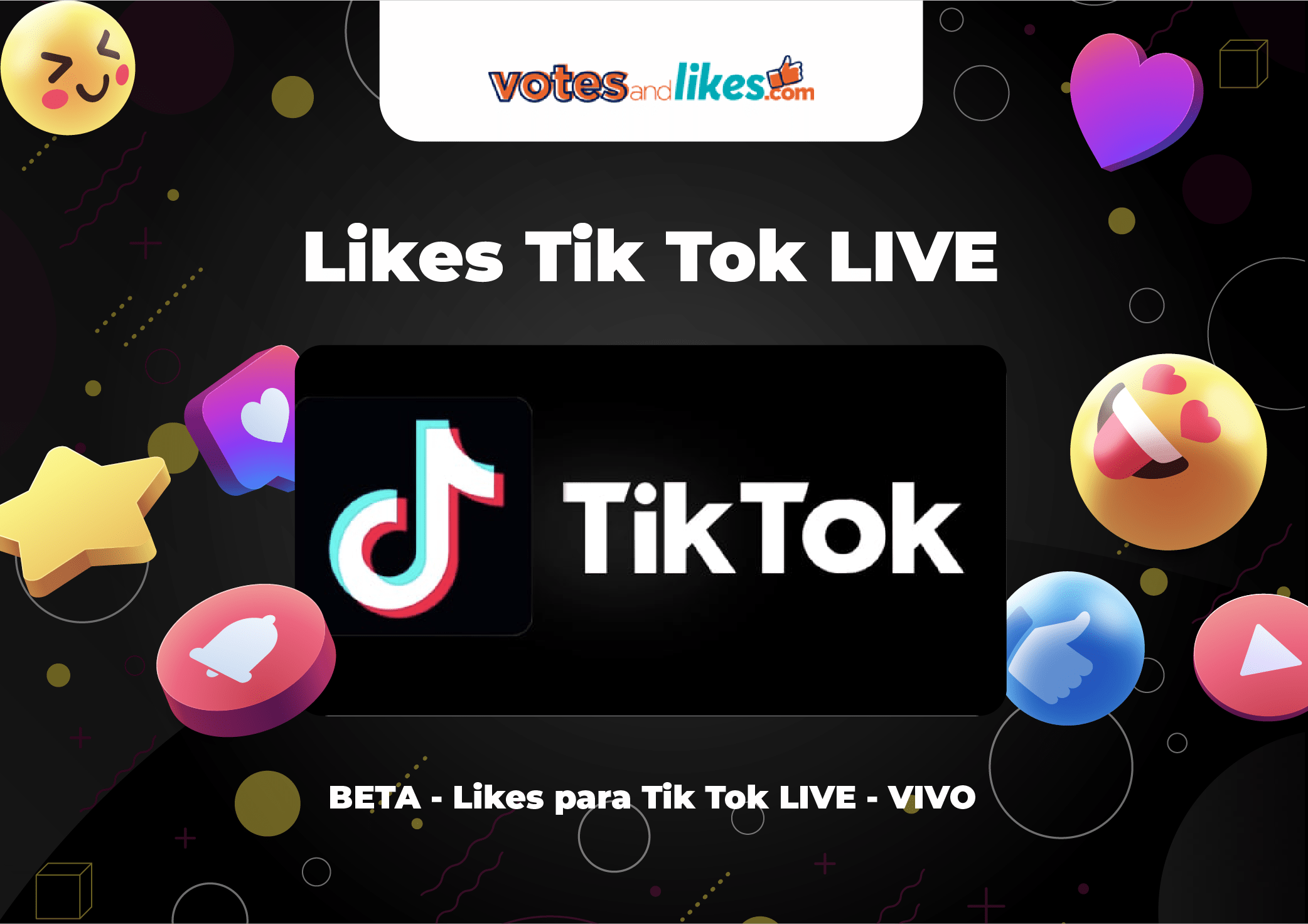 BETA - Likes para Tik Tok LIVE - VIVO