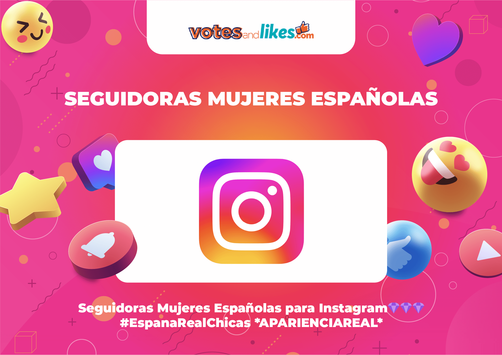 Seguidoras Mujeres Españolas para Instagram💎💎💎 #EspanaRealChicas *APARIENCIAREAL*