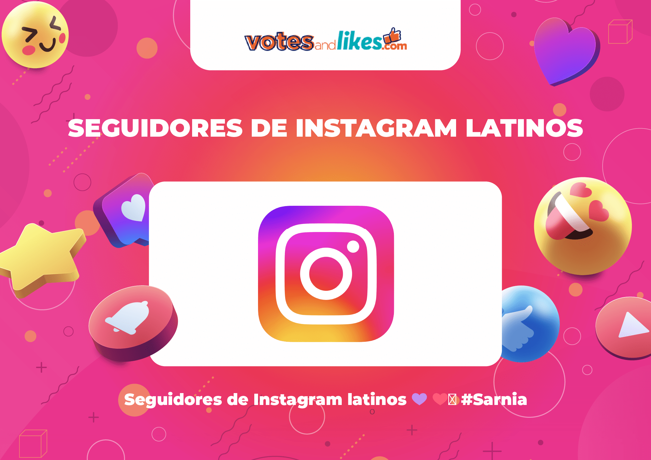 Seguidores de Instagram latinos 💜 ❤️♛ #Sarnia