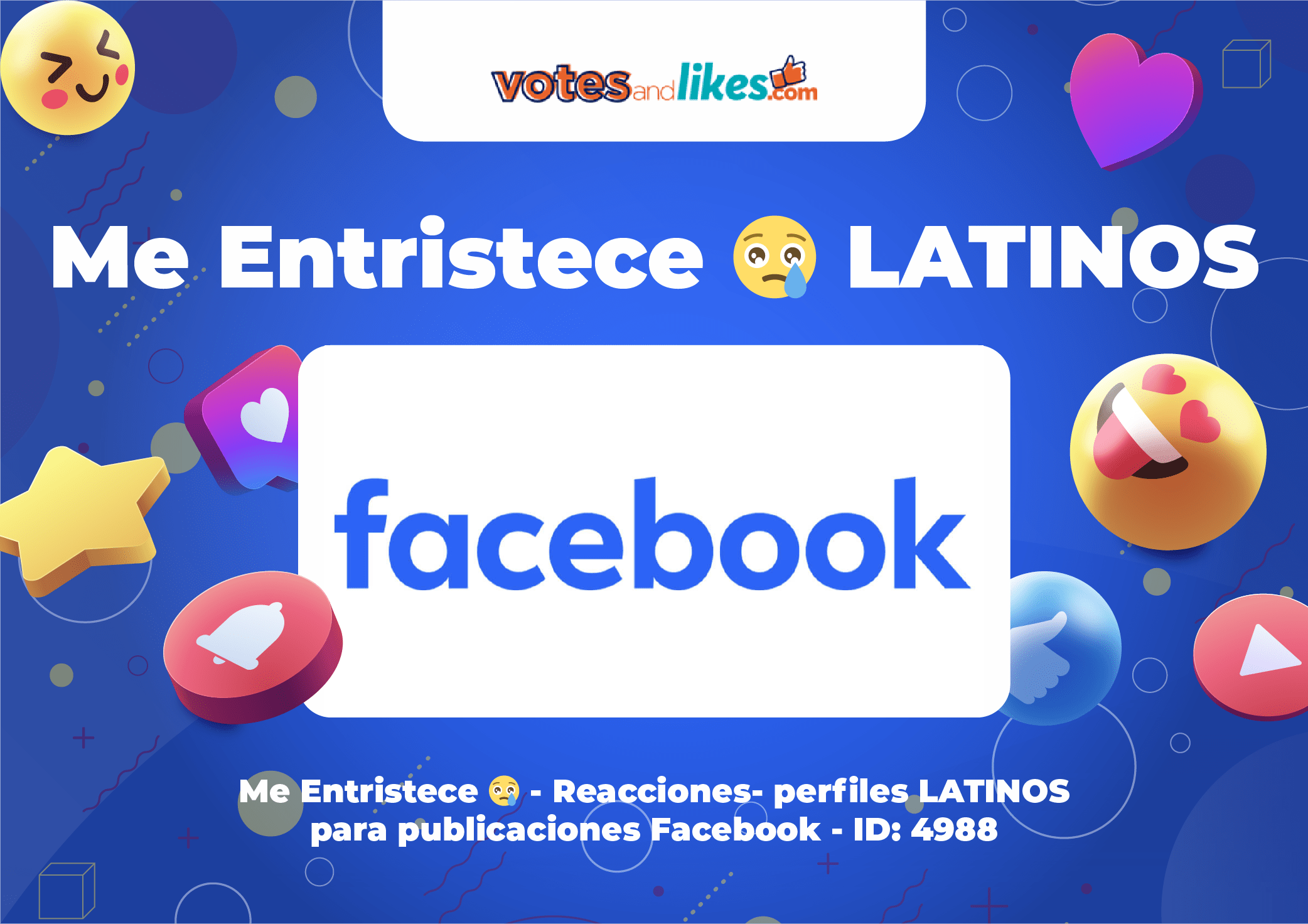 Me Entristece 😢 - Reacciones- perfiles LATINOS para publicaciones Facebook
