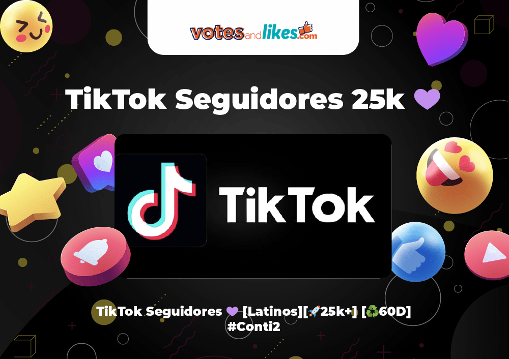 TikTok Seguidores 💜 [Latinos][🚀25k+] [♻️60D] #Conti2