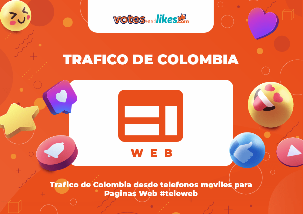Trafico de Colombia desde telefonos moviles para Paginas Web #teleweb