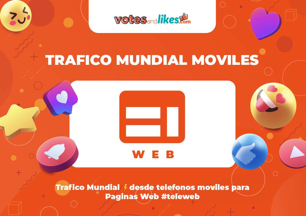 Trafico Mundial ⚡desde telefonos moviles para Paginas Web #teleweb