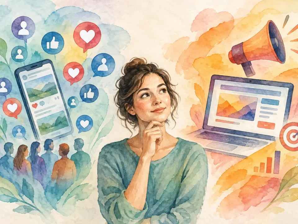 Impulso social versus anuncios: cuál elegir