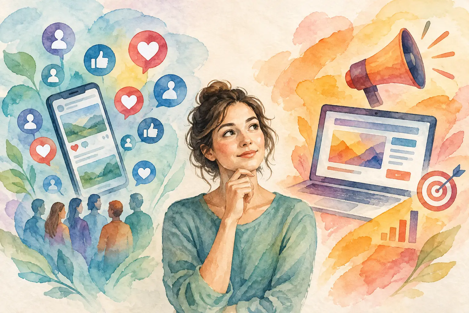 Impulso social versus anuncios: cuál elegir
